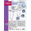 Džiovintuvas LAMART LT8104 15 M – sukamas lauko/vidaus džiovinimo stovas, 15 m linijos ilgio