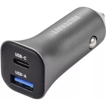 VOLTCRAFT CPS-38W/ 2 VC-RA381 VC-13990870 Automobilinis USB įkroviklis, išėjimo srovė (maks.) 3 A, 2 x USB-A, USB-C® lizdas