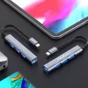 USB šakotuvas QOLTEC 53792, USB-C 3.1 į 4 prievadus (USB 3.0 x1, USB 2.0 x3)