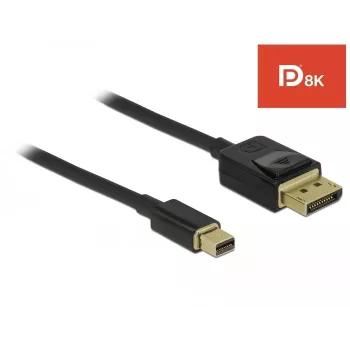 DisplayPort kabelis DeLOCK 84927 Mini DisplayPort 1 m Juodas