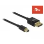 DisplayPort kabelis DeLOCK 84927 Mini DisplayPort 1 m Juodas