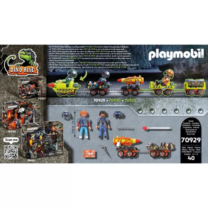 Žaidimų rinkinys Playmobil Dinos 70929 Įvairiaspalvis 5–10 m.