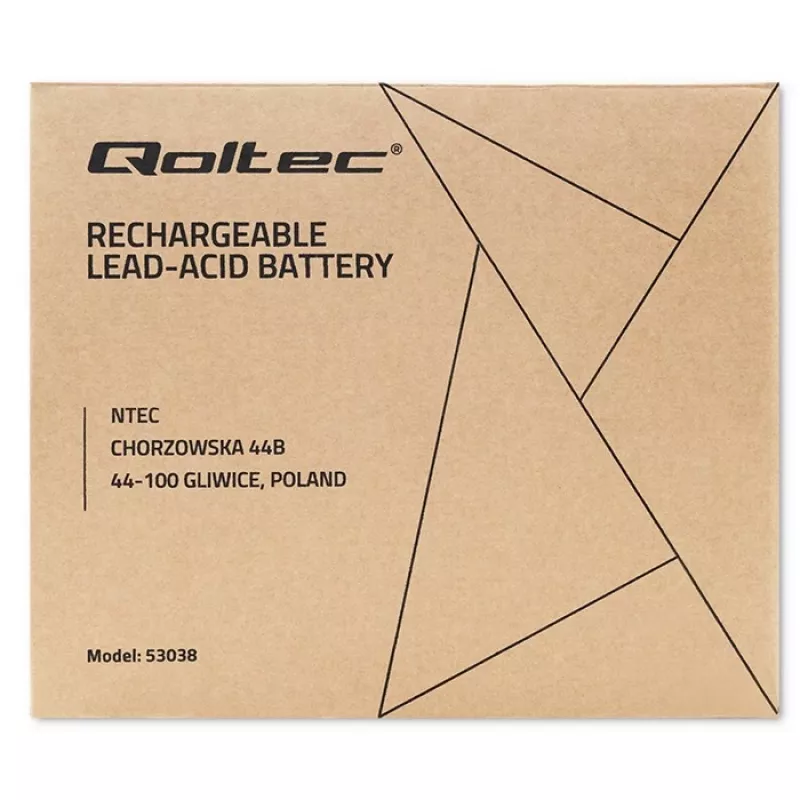 Qoltec 53038 AGM akumuliatorius | 12V | 100Ah | maks. 1200A