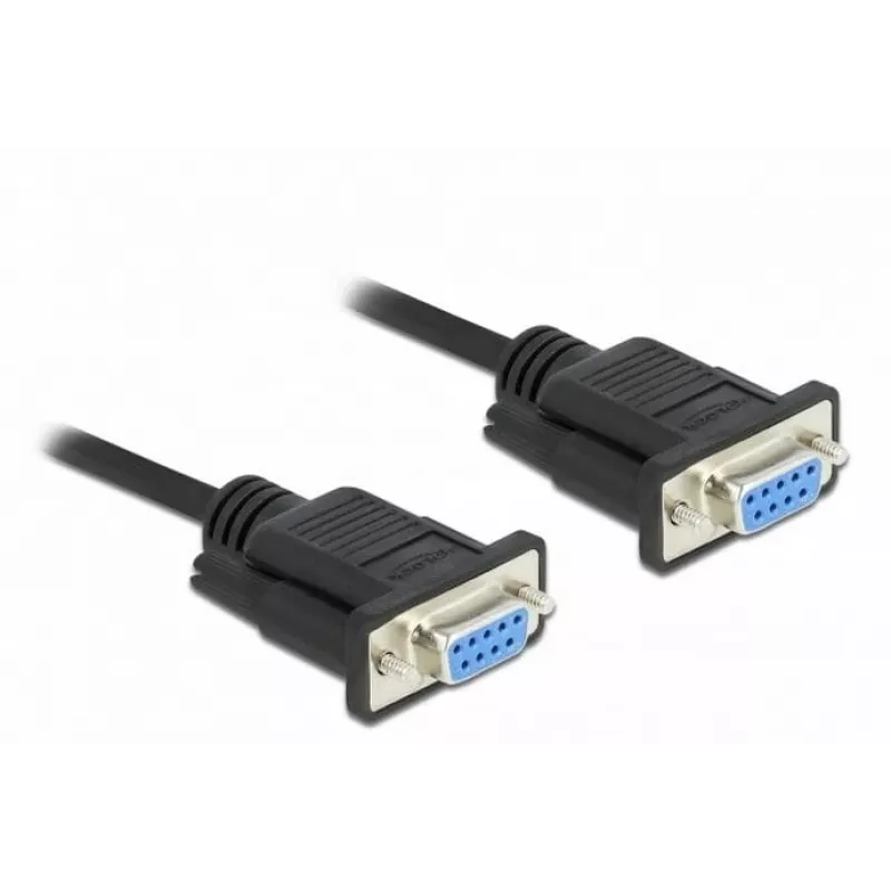 Serijinis kabelis DeLOCK 86605 2m RS-232 Sub-D9 juodas