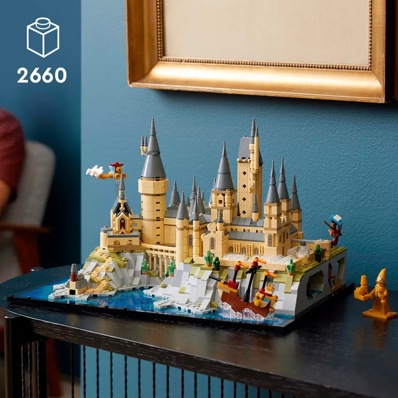 LEGO 76419 Haris Poteris Hogvartso pilis ir teritorija – didelis suaugusiems skirtas rinkinys su ikoniškomis vietomis: Didžiąja sale, Paslapčių kambariu ir kt.