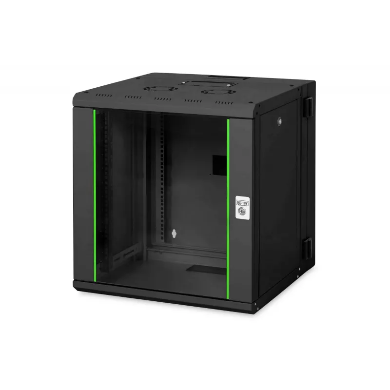 Sieninis tinklo stovas Digitus DN-19 12-U-3-SW