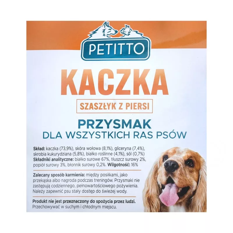 Petitto antienos krūtinėlės kebabas šunų skanėstas, 500 g