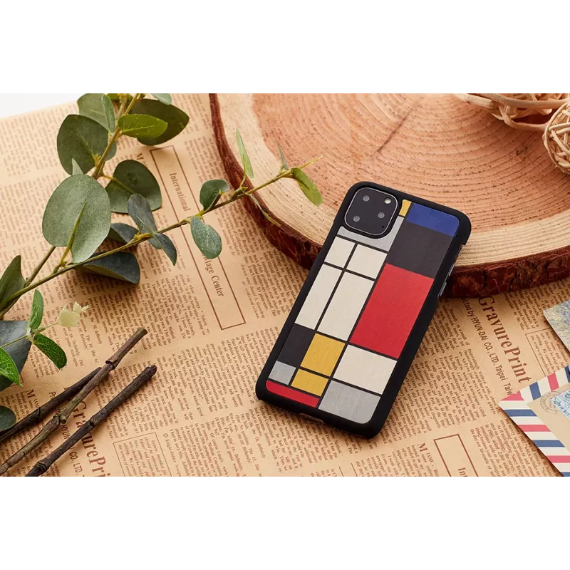 Dėklas iPhone 11 Pro man and wood – juodas medinis apsauginis dėklas