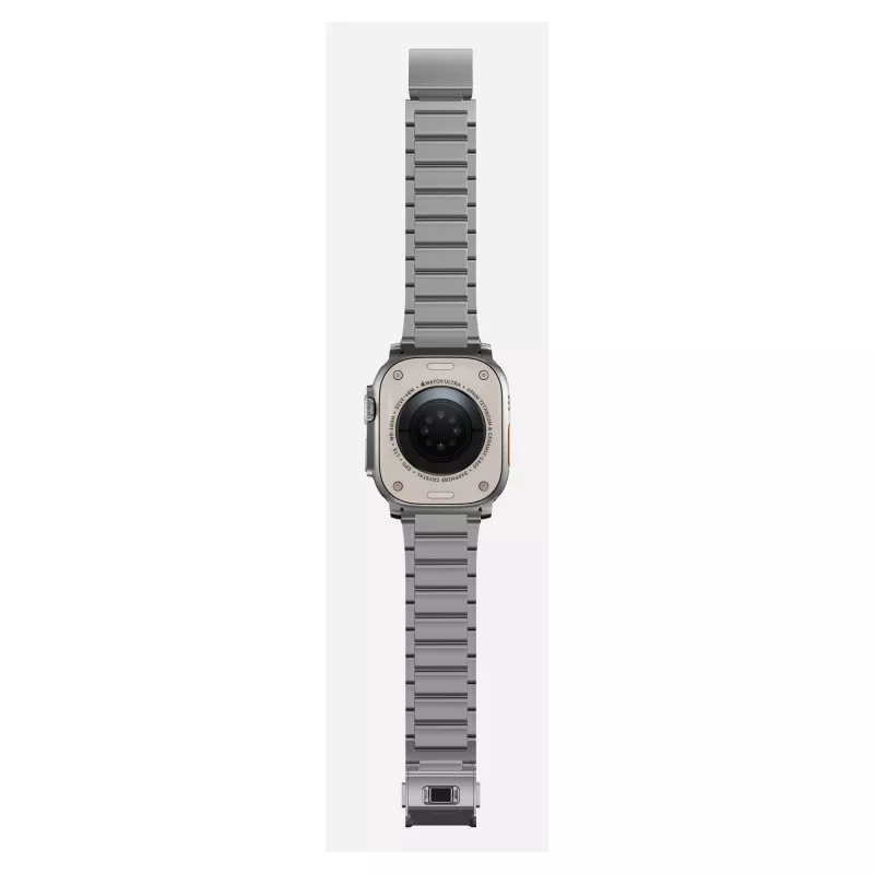 NOMAD Titanium Band, Apple Watch 46mm/49mm, sidabrinis