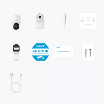 IP stebėjimo kamera Reolink Argus B420 3MP lauko belaidė Wi-Fi Pan & Tilt, 5200 mAh, IP65, 110° žiūrėjimo kampas