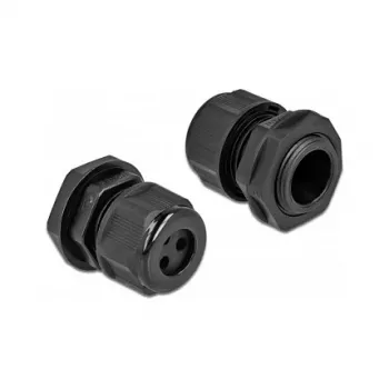 Kabelio įvadas DeLOCK 60375 Juodas Plastikinis 2 vnt.