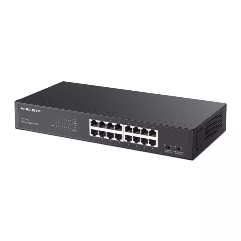 Mercusys MS116GS 16 prievadų Gigabit Ethernet tinklo jungiklis