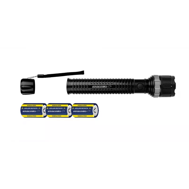 Rankinis žibintuvėlis ESPERANZA Epione XL LED 1,2W 100 lm 100 m Juodas, baterija R20 (3)
