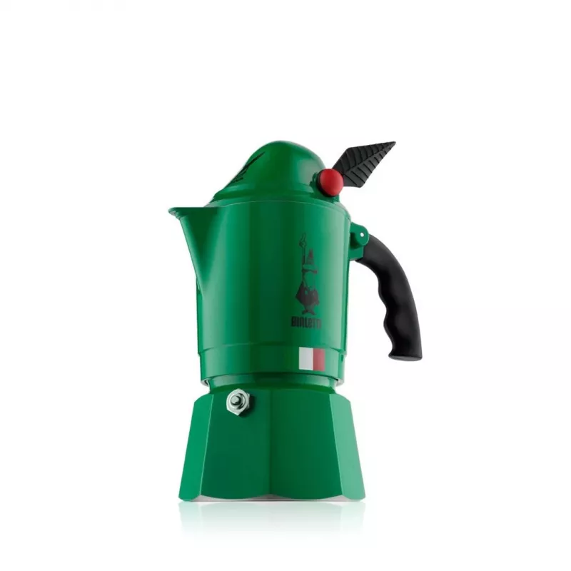 Kavinukas BIALETTI Moka BREAK ALPINA 3 puodeliai, žalias, aliuminis, bakelitinė rankena