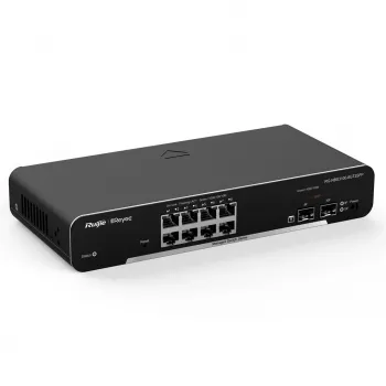 Ruijie Networks RG-NBS3100-8GT2SFP valdomas L2 tinklo jungiklis Gigabit Ethernet (10/100/1000) juodas
