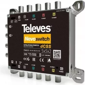 Multiswitch Televes MSU5216C 5 į 2x16 dCSS – multiswitch palydovinei ir antžeminei televizijai