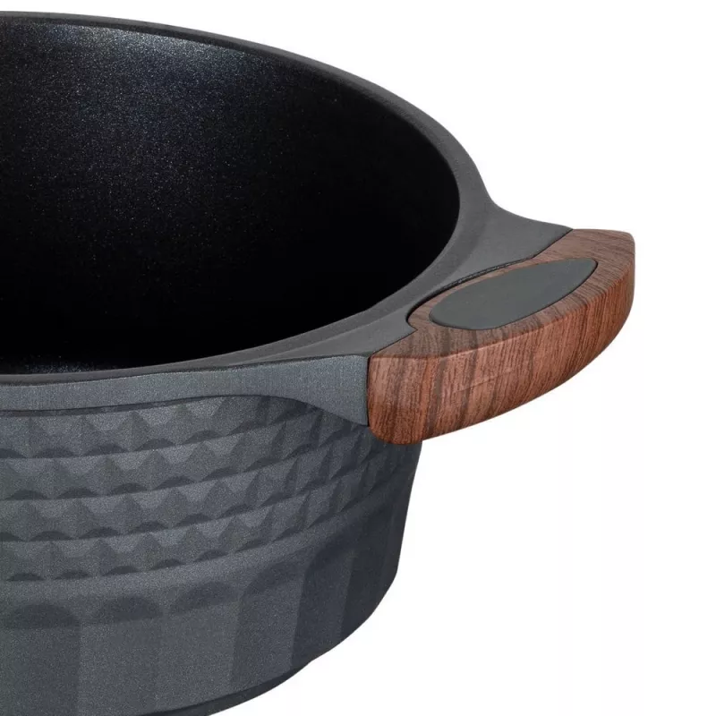Virtuvės indas Resto Kitchenware Capella 2,6 L apvalus juodas medinis