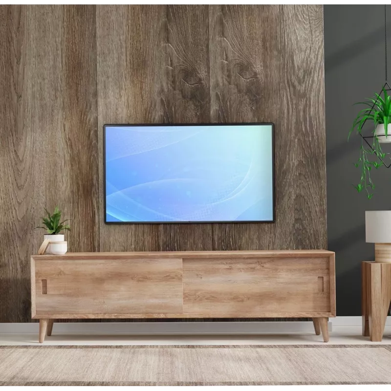 Sieninis monitoriaus laikiklis EDBAK FSM100 32–55 col. ekranams, VESA 75x75–400x400, maks. 15 kg, juodas