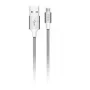 Micro USB laidas Devia Pheez Series 5V 2.4A 2m — pilka