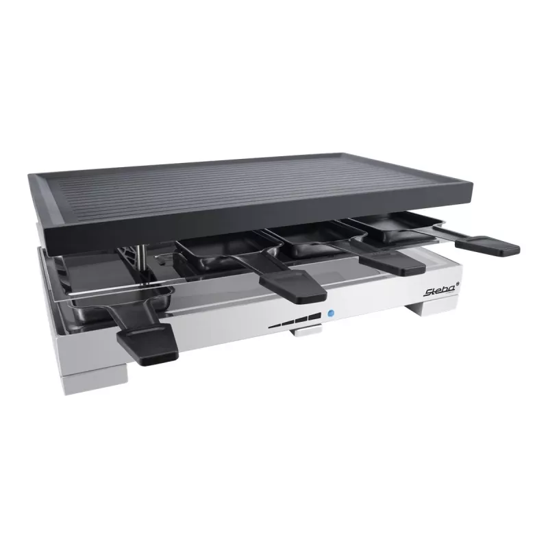Steba RC 68 - Raclette grotelės - 1.2 kW - Juoda/Nerūdijantis plienas