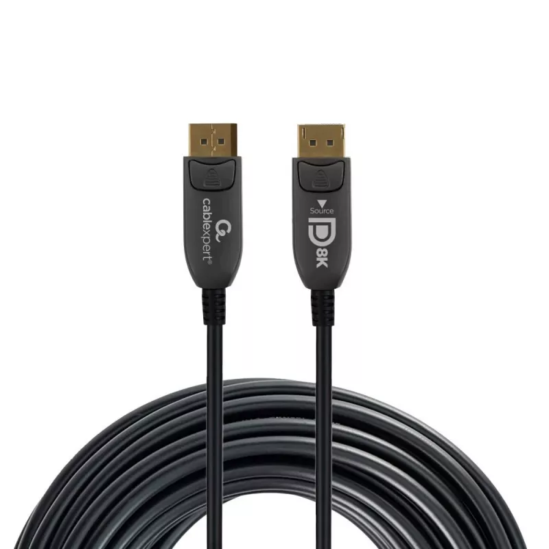 Gembird CC-DP8K-AOC-10M DisplayPort kabelis 10m Juodas