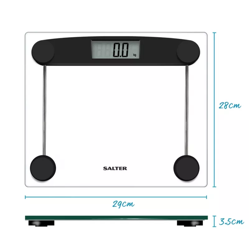 Svarstyklės vonios Salter 9208 BK3R Compact Glass Electronic