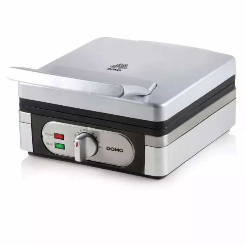 Vaflių keptuvė Domo DO 9047 W 2 vafliai 1400 W sidabrinė