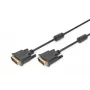 DIGITUS DVI laidas Dual Link DVI-D (patinas) - DVI-D (patinas) 5,0 m su užspaudžiamais kontaktais ir varžteliais juodas AK-320101-050-S