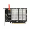 DeLOCK PCI Express x16 kortelė su 5 vidiniais M.2 Key B / SATA lizdais