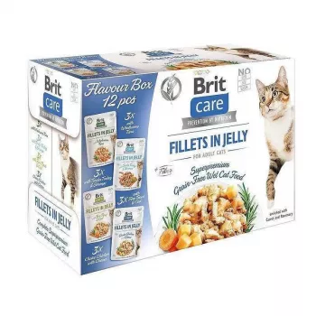 Šlapio maisto pakeliai katėms Brit Care FJ Flavour Box in Jelly 12 x 85 g