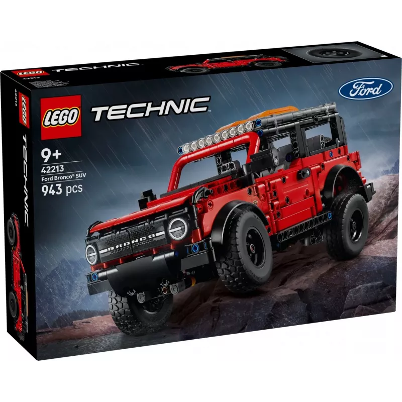 LEGO Technic konstravimo rinkinys Ford Bronco Off-Roader 4x4 modelis 42213 – 943 detalės, nuo 9 metų