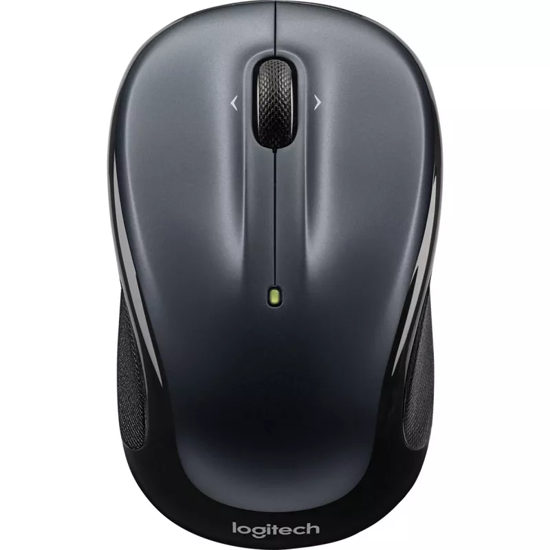 LOGITECH M325s pelė, dešinei ir kairei rankai, optinė, 5 mygtukai, belaidė 2,4 GHz, USB belaidis imtuvas, tamsiai pilka