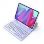 Belaidė Bluetooth klaviatūra Inateck KB04002 — QWERTY, jutiklinė dalis, 280 mAh baterija, violetinė — suderinama su iPad Air 11 colio (6/7 karta)