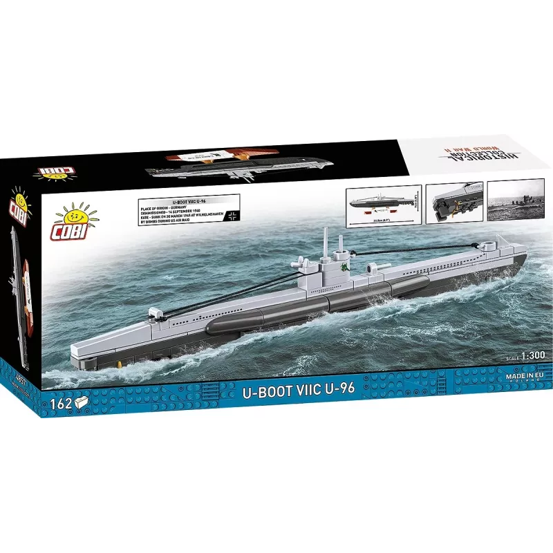 Povandeninio laivo modelis Cobi Type VIIC 1:300, rinkinys 4857