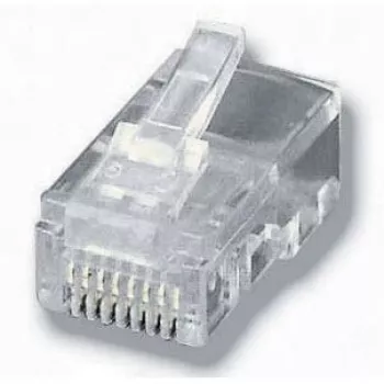 Equip modulinis kištukas plokščiam kabeliui, RJ-45 (8P8C), skaidrus, 0,65 g, 11,7 mm, 21,3 mm, 7,2 mm