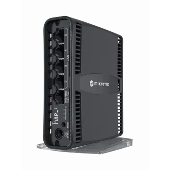 Mikrotik hAP ax2 belaidis maršrutizatorius Gigabit Ethernet Dviejų juostų (2,4 GHz / 5 GHz) Juodas