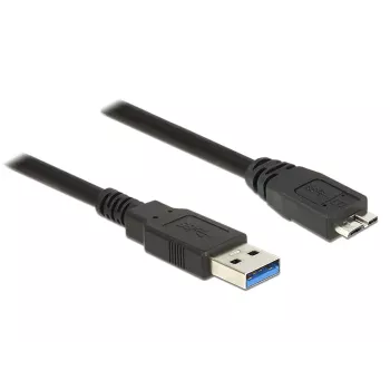 USB laidas DeLOCK 85074 USB 3.2 Gen 1, 2 m, USB A – Micro-USB B, juodas