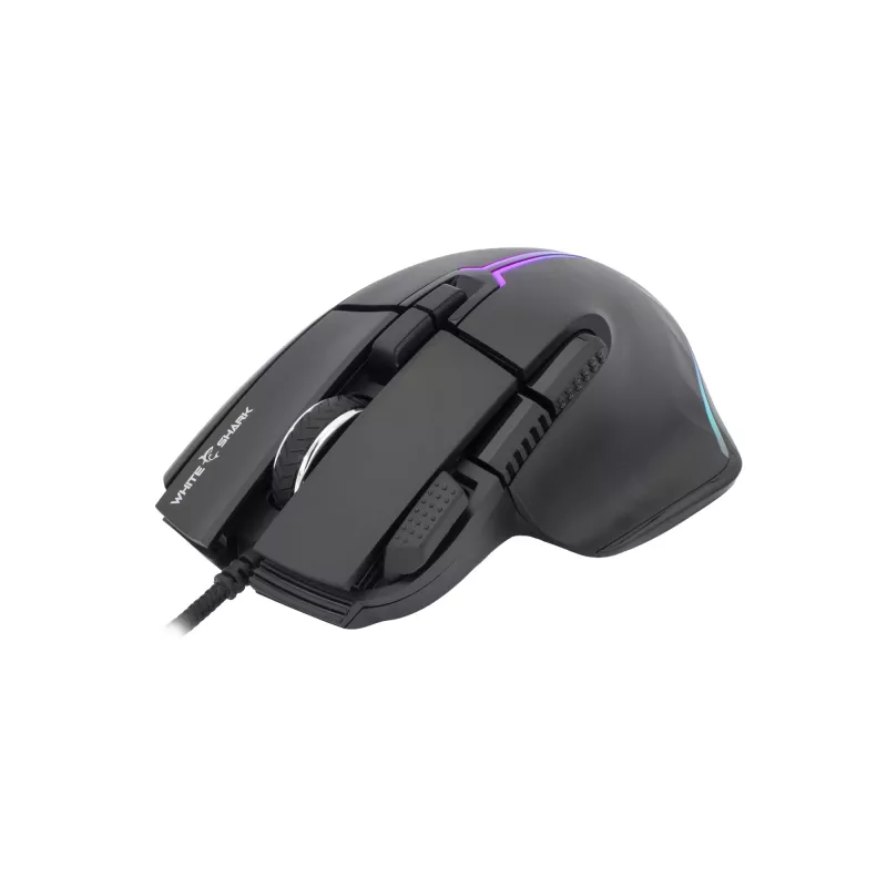Pelė White Shark MARROK Black USB Type-A