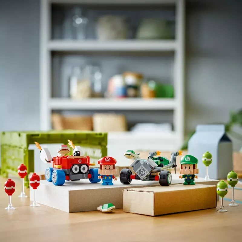 LEGO 72034 Super Mario Kūdikis Mario prieš Kūdikį Luidžį – interaktyvios figūrėlės ir konstruojami žaidimo elementai