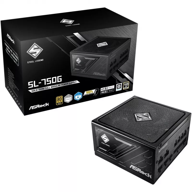 Maitinimo blokas ASRock STEEL LEGEND 750W 80 Plus Gold