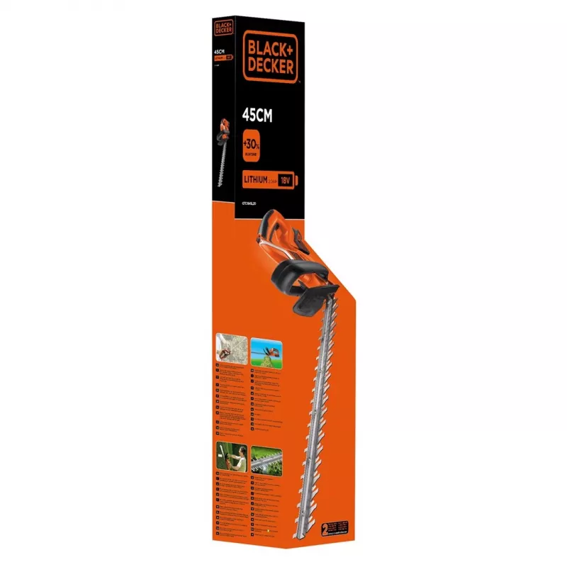 Akumuliatorinis gyvatvorių žirklių rinkinys Black & Decker GTC1845L20 su dvigubu peiliu, 2600 g