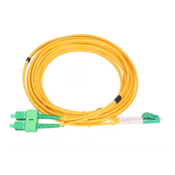 Patchcord Extralink SC/APC – LC/APC vienmodis dupleksas 9/125 µm 3 mm 5 m