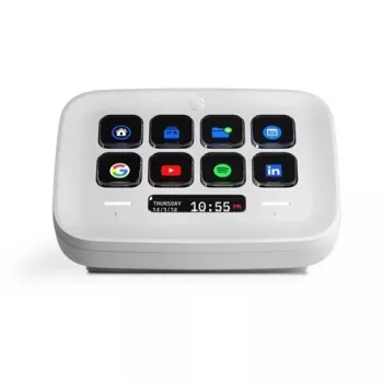 Elgato Stream Deck Neo 10-mygtis programuojamas valdiklis Baltas
