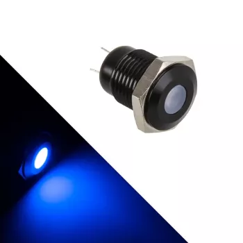 LED indikatorius Lamptron Dioda mėlyna LAMP-SW2001-H, montuojamas į skydelį