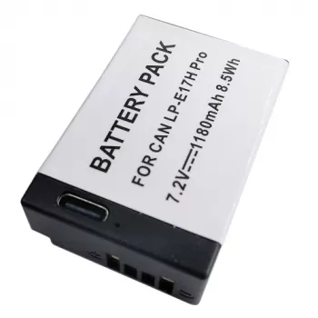CANON Battery LP-E17H Pro (be mikroschemos), 1180 mAh, USB Type-C