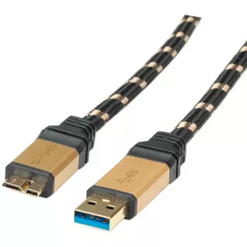 ROLINE Gold USB 3.0 laidas, USB A kištukas - USB 3.0 Micro B kištukas 2,0 m (11.02.8879)