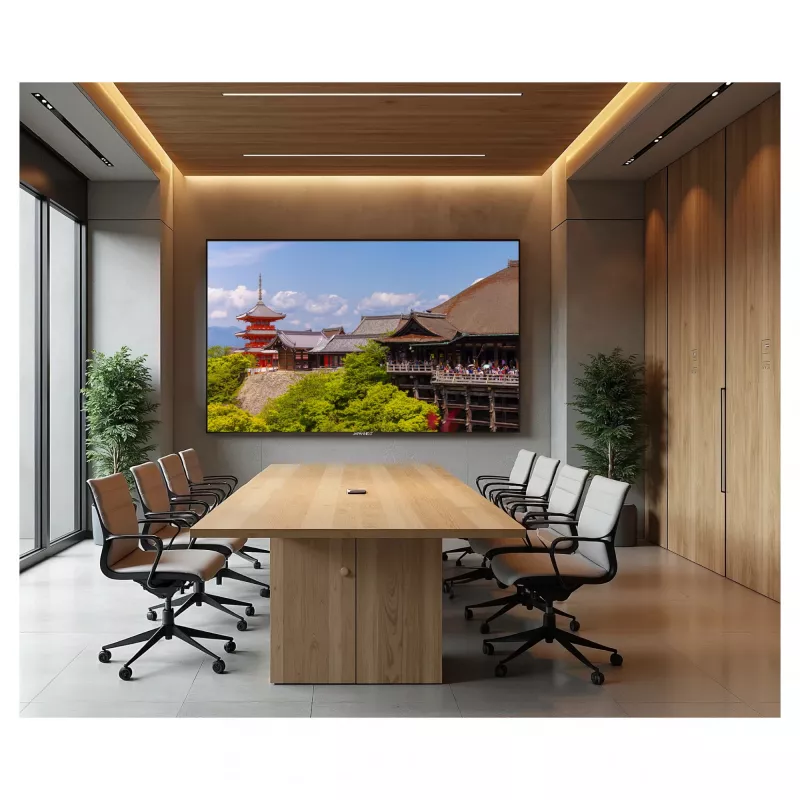 164,0 cm (65 inch) JAPANNEXT JN-IPS650UHD60F 4K IPS monitorius, 3840x2160, 60Hz, HDMI, USB, WLAN, garsiakalbiai, juodas