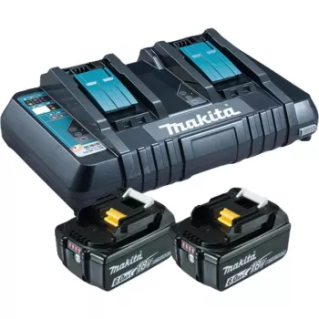 Makita DC18RD - Akumuliatoriaus įkroviklis + 2 akumuliatoriai - Li-Ion - 6 Ah - 108 Wh - 2x akumuliatorių įkrovimas