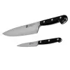 Virtuvinių peilių rinkinys ZWILLING 35645-000-0, nerūdijančio plieno ašmenys, juoda rankena, 420×95 mm