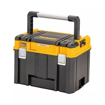 Dėžė įrankiams DeWalt DWST83343-1 – aliuminis/plastikas, vandeniui atspari, su vyriais uždengiamu dangčiu, užrakinama, 1 skyrius, 440×333×323 mm